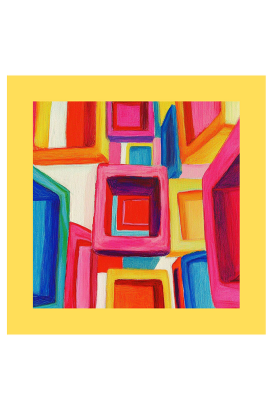 Abstract Multicolor Boho Art