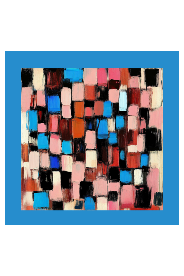 Abstract Rectangles Boho Wall Art