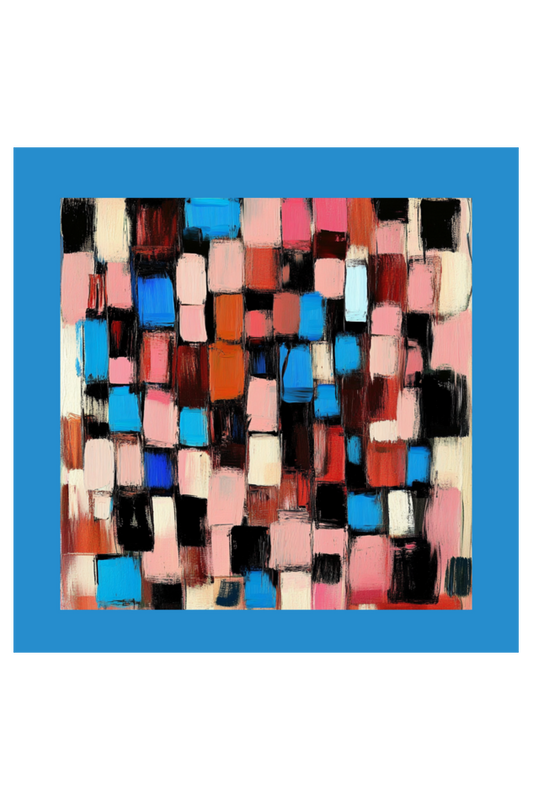 Abstract Rectangles Boho Wall Art