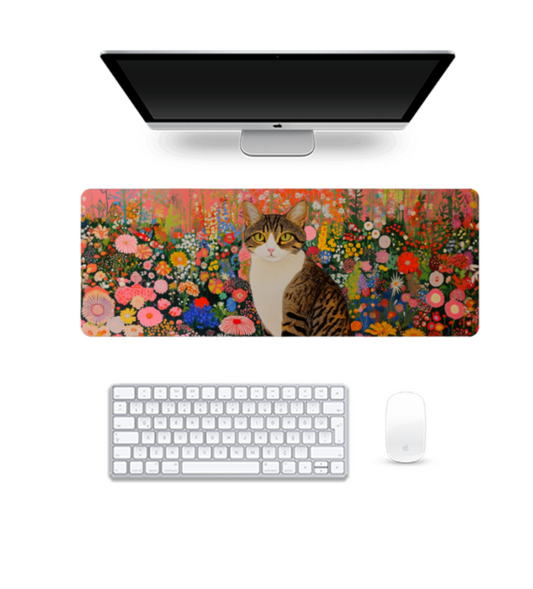 Feline Paradise | Gaming Pad | Desk mat | Desk Accessories for Work from Home and Office | Extended Mouse Pad