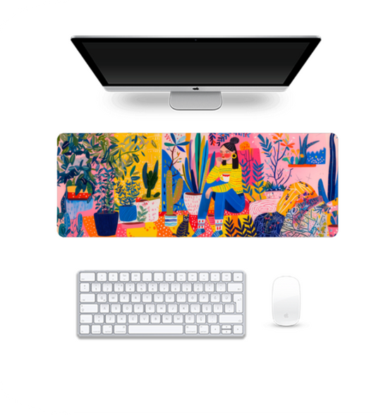 Boho Abode | Gaming Pad | Desk mat | Desk Accessories for Work from Home and Office | Extended Mouse Pad
