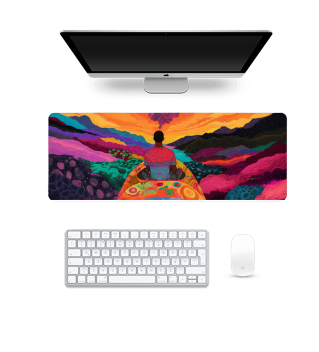 Peace Horizon | Gaming Pad | Desk mat | Desk Accessories for Work from Home and Office | Extended Mouse Pad