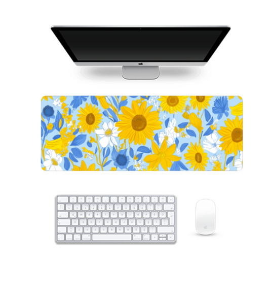 Golden Rays | Gaming Pad | Desk mat | Desk Accessories for Work from Home and Office | Extended Mouse Pad