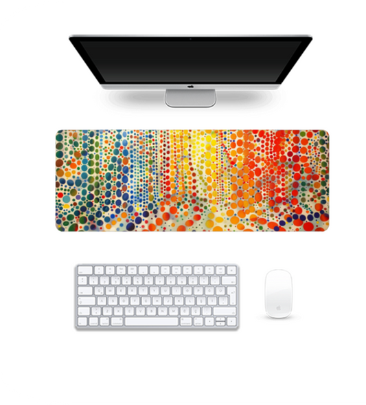 Kusama Dots Symphony | Gaming Pad | Desk mat | Desk Accessories for Work from Home and Office | Extended Mouse Pad