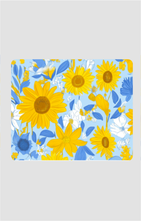 Sunflower Postivity  Anti Skid Designer Mousepad