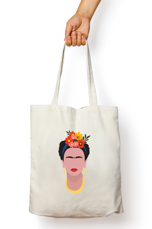 Funky Frida Designer Zipped Tote Bag