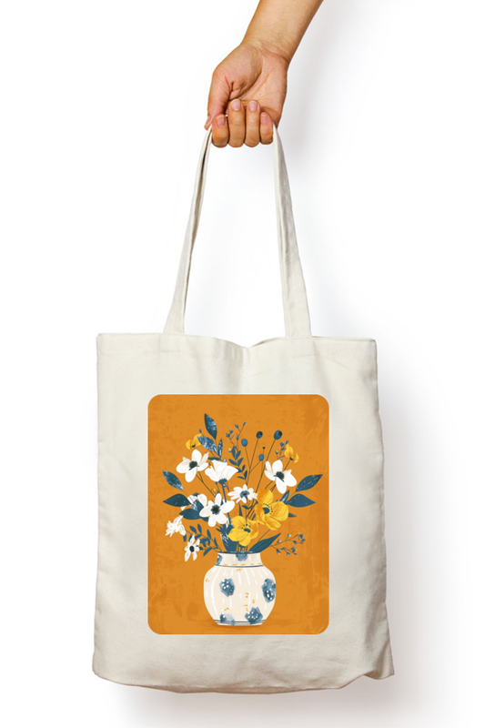 The Flower Vase Zipped Tote Bag