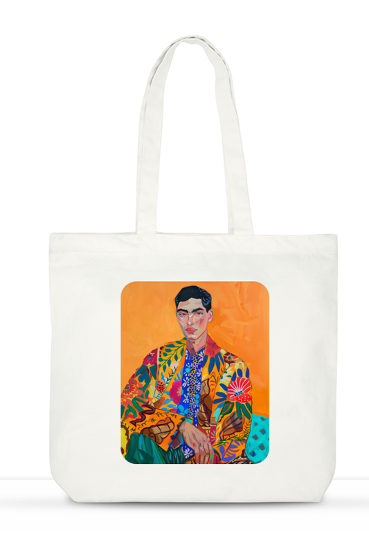 The Boho Man Large Zipped Tote Bag