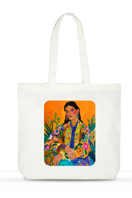 The Boho Balika Large Zipped Tote Bag