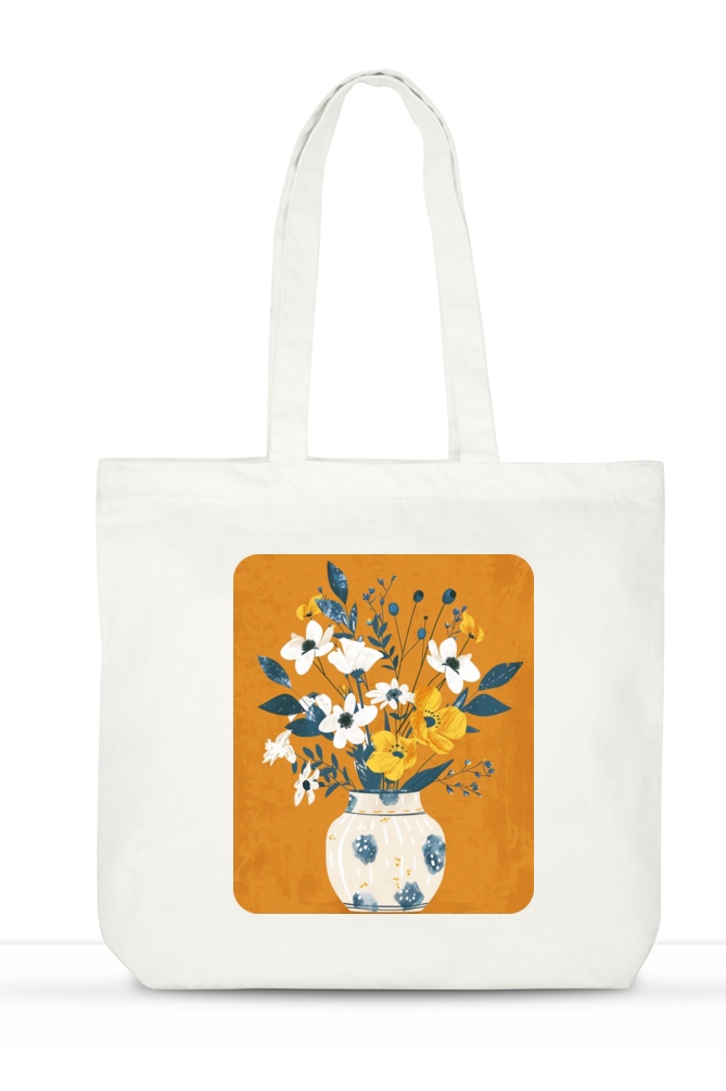 The Flower Vase Large Zipped Tote Bag