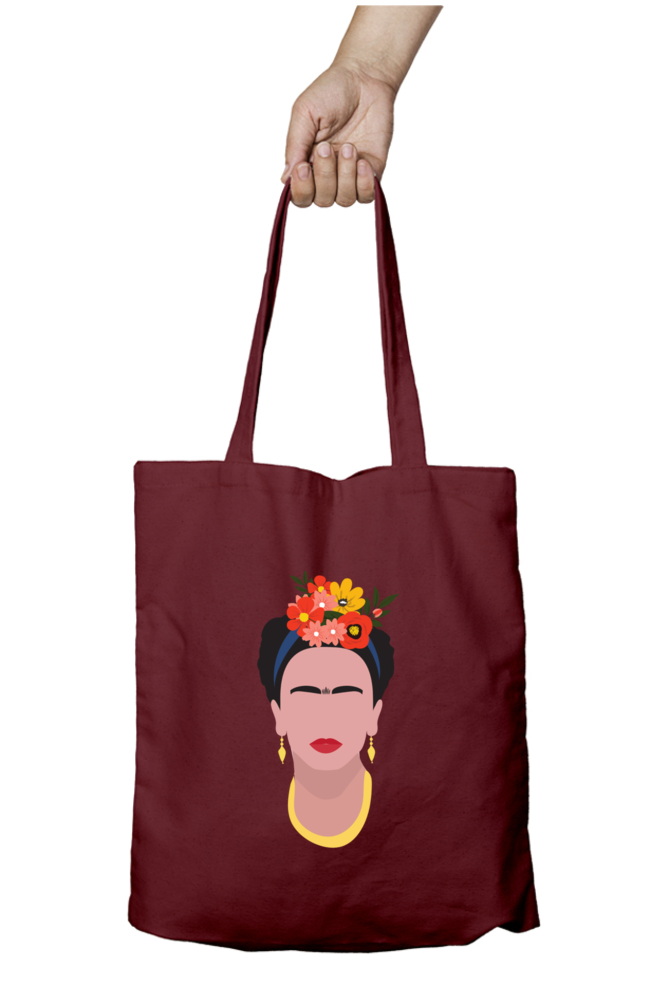 Funky Frida Designer Zipped Tote Bag