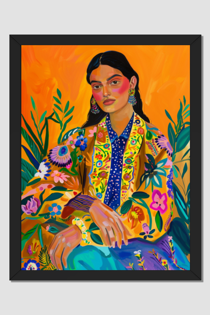 🌸Boho Balika🌸Framed Wall Art 18*24 Inch