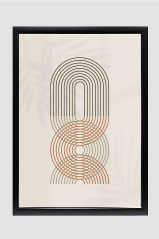 Curves Abstract Boho Wall Art