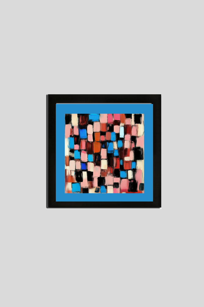 Abstract Rectangles Boho Wall Art