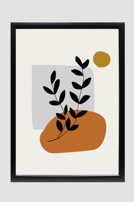 Leaves Abstract Boho Wall Art
