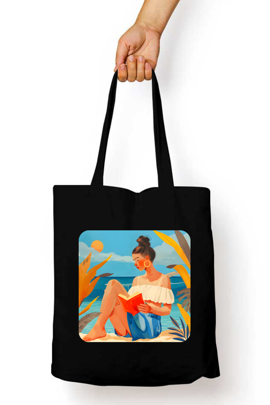 Beach Reads & Boho Vibes  Zipped Tote Bag