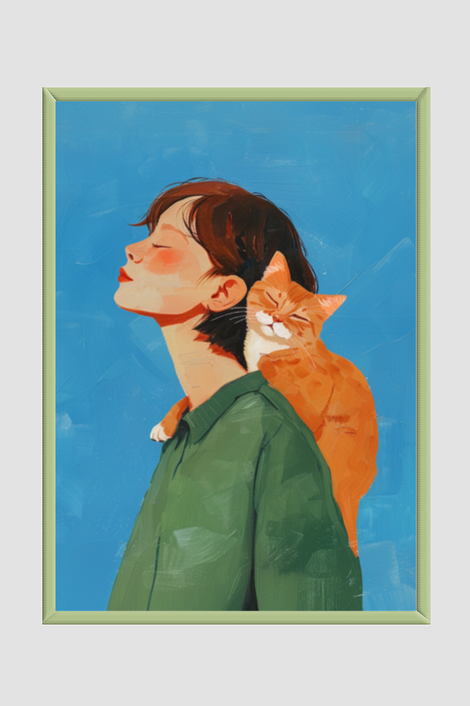 🌸Cat & Me🌸Wall Art