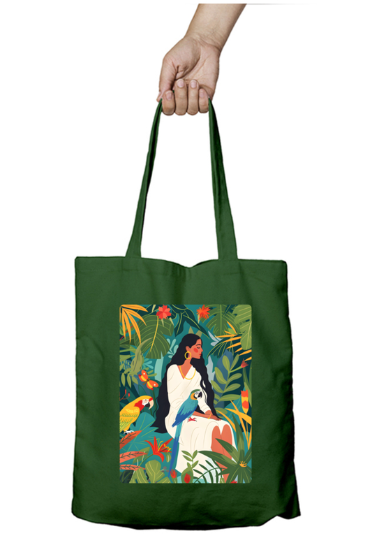 Woman of Paradise Zipped Tote Bag