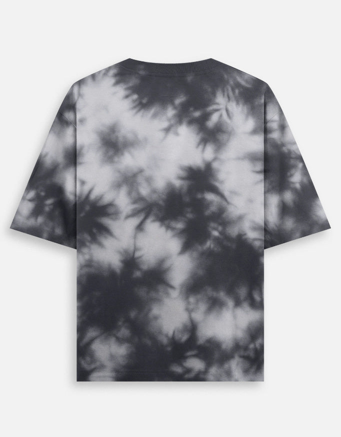black tie dye oversized t shirt