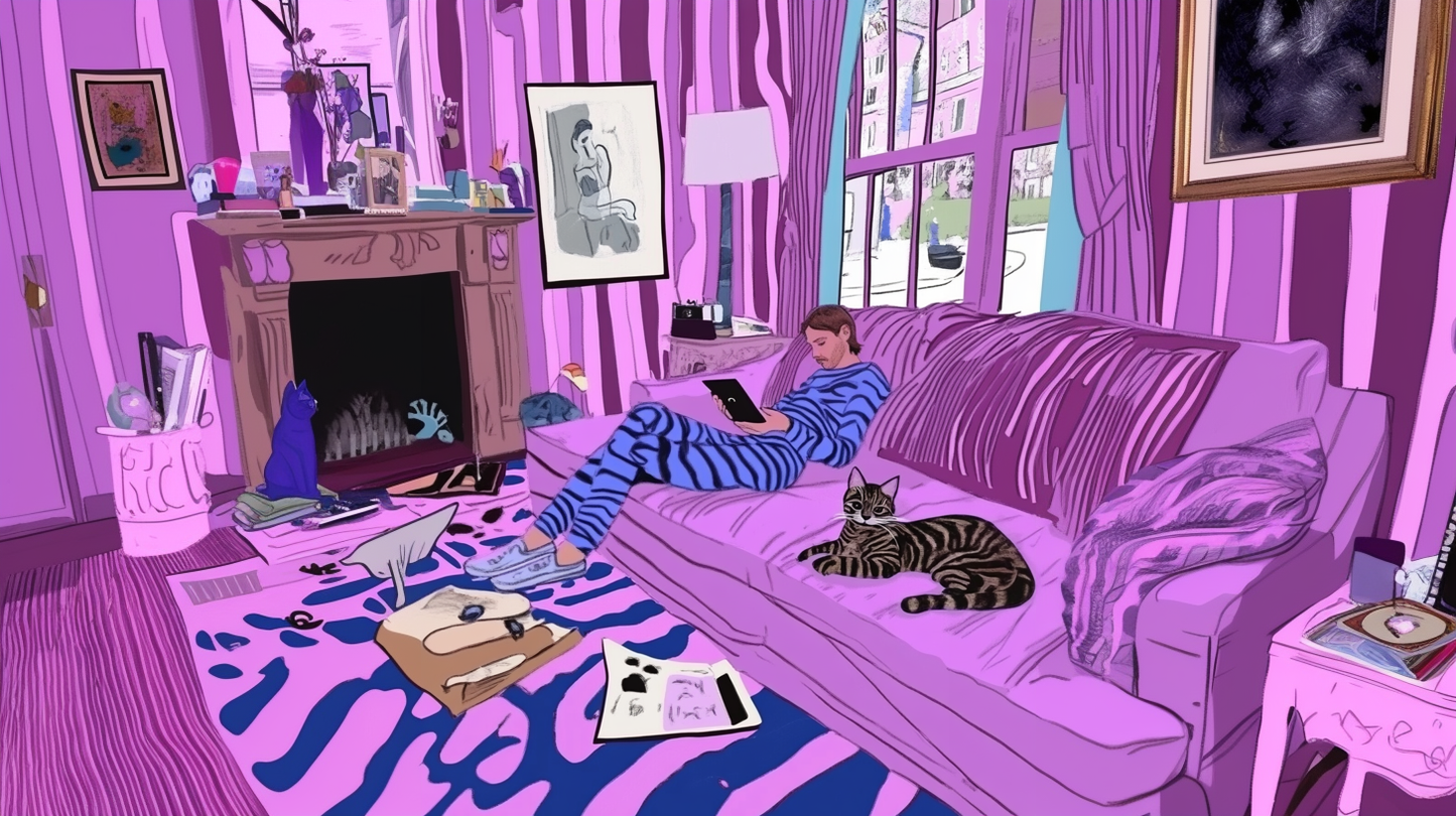 Cosmic Lounge | Gaming Pad | Desk mat | Desk Accessories for Work from Home and Office | Extended Mouse Pad