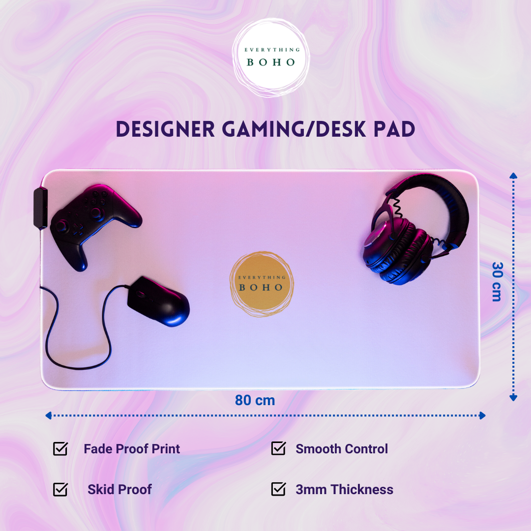 Feline Paradise | Gaming Pad | Desk mat | Desk Accessories for Work from Home and Office | Extended Mouse Pad