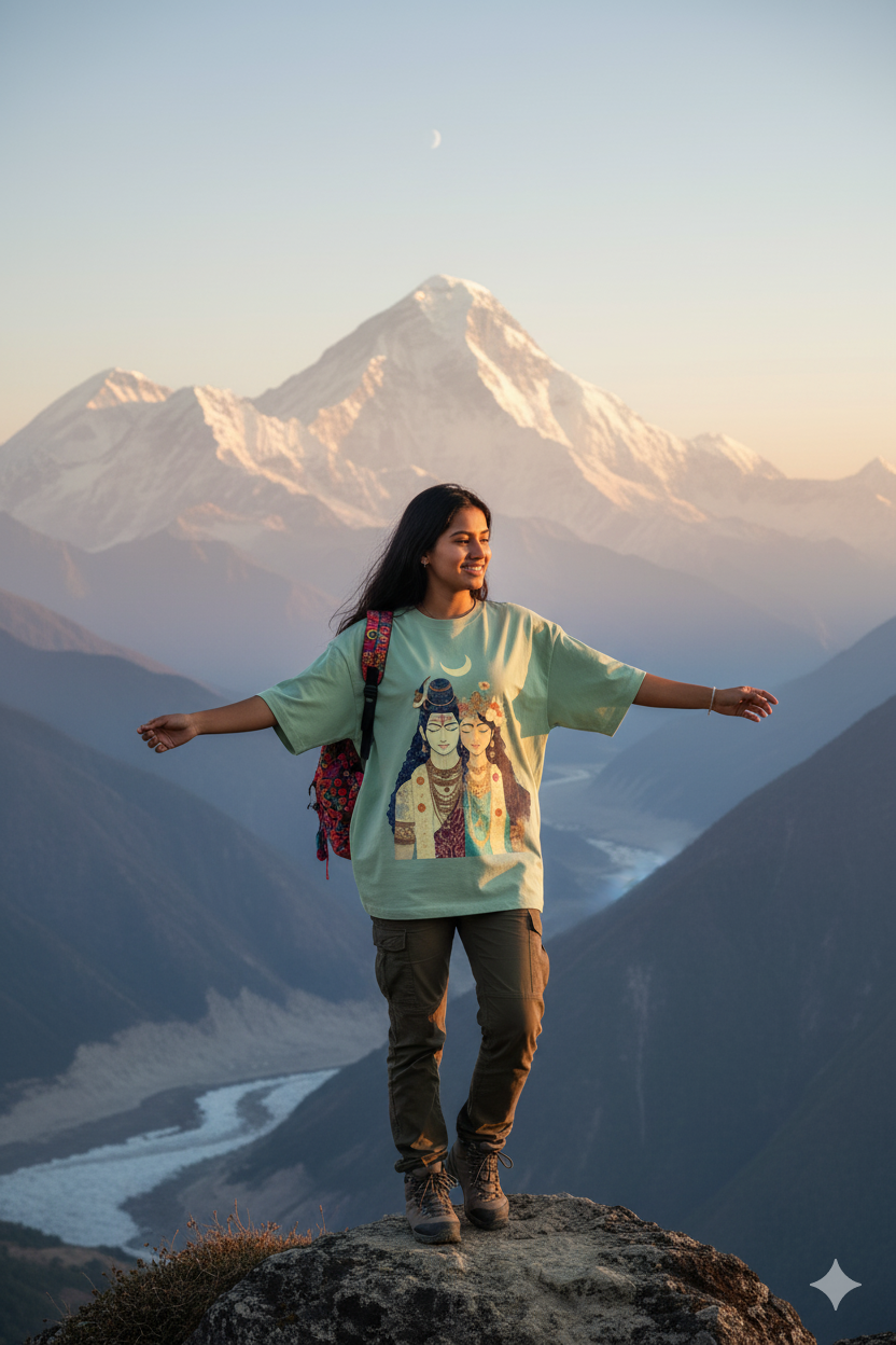 Shiva Shakti Oversized Terry Tshirt