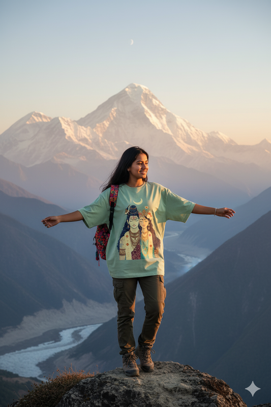 Shiva Shakti Oversized Terry Tshirt