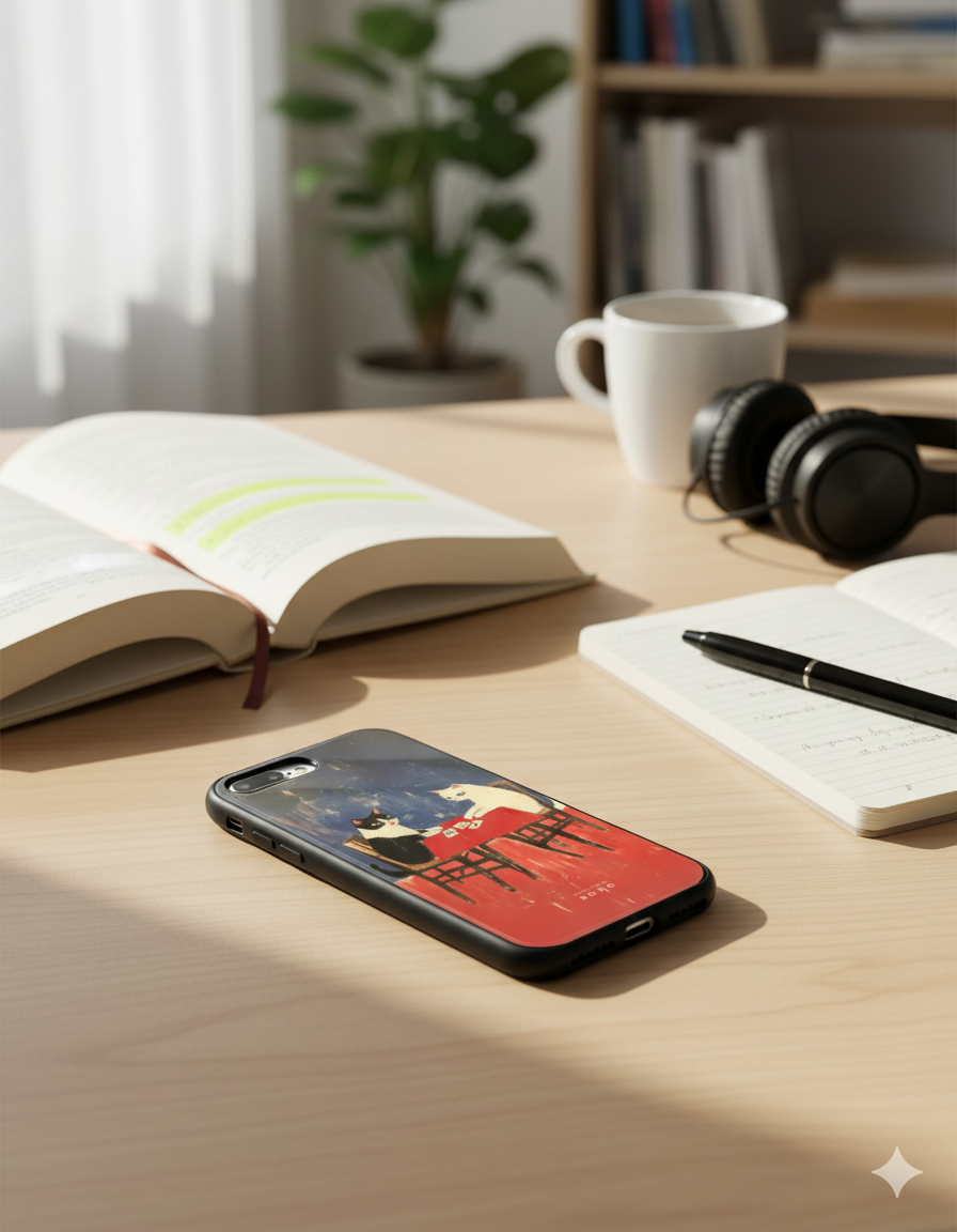 Cats Playing Cards IPhone Glass Case