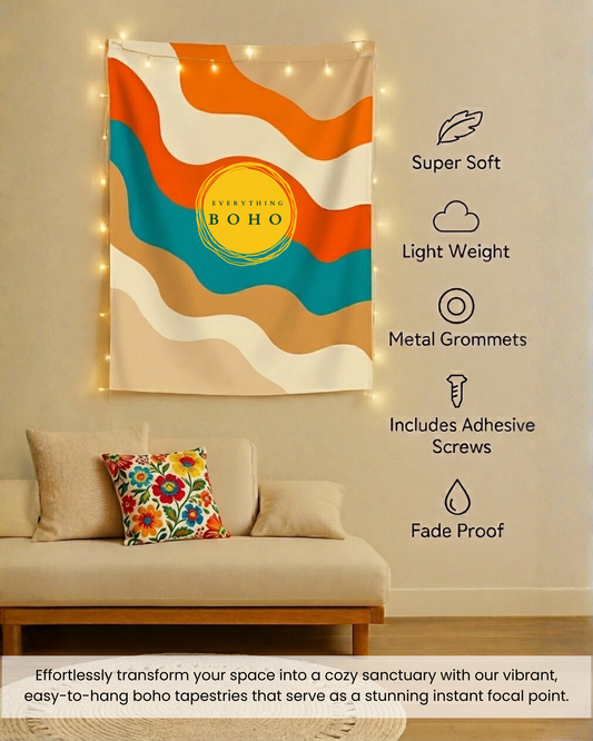 Bliss Illustration Wall Art Tapestry