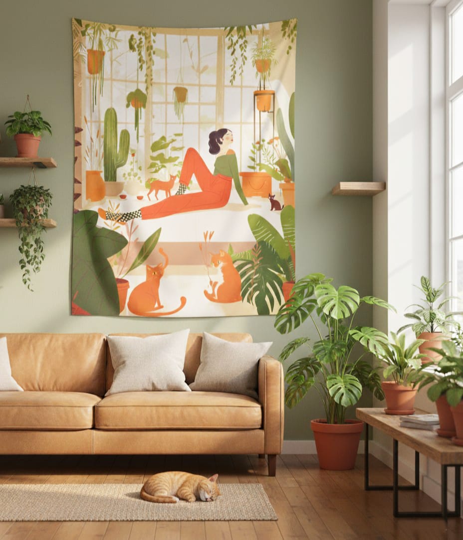 Woman of Paradise Wall Art Tapestry 40*50