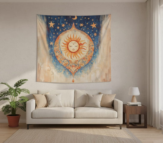 Boho Sun Tapestry