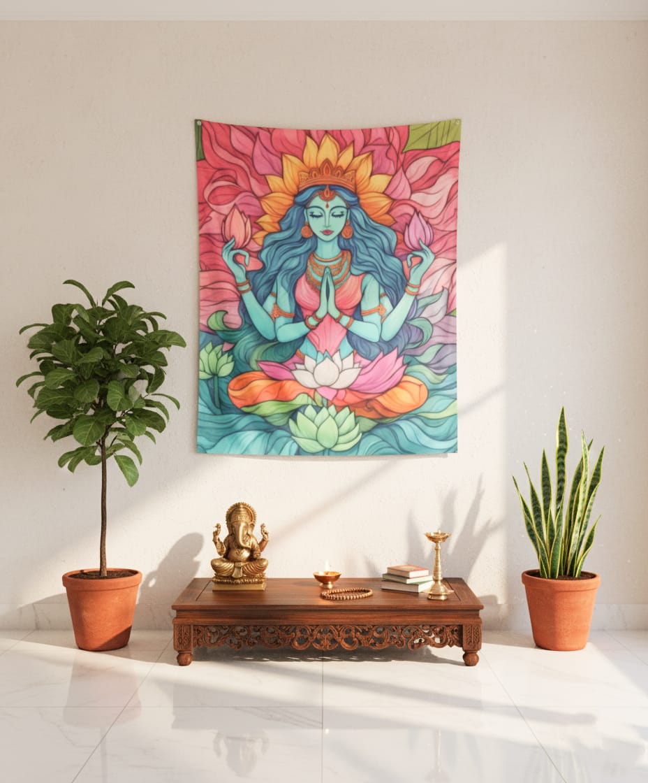 Mahalakshmi Auspicious Spiritual Tapestry