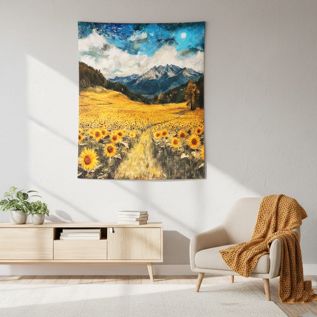 Mountain Valley Wall Art Tapestry