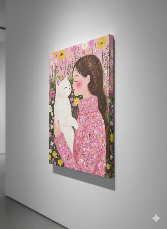 Cat Mom Boho Wall Art