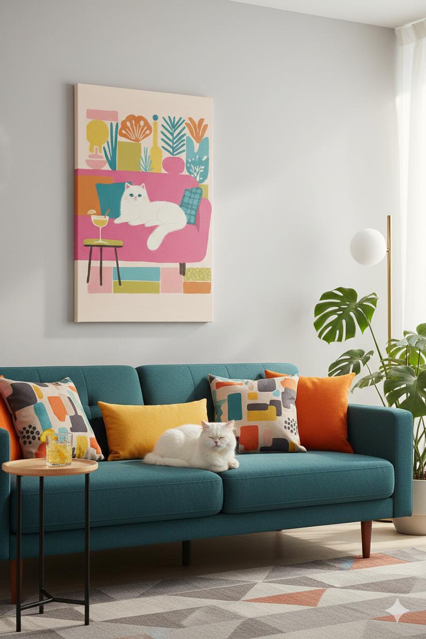 The Cool Persian Cat Wall Art