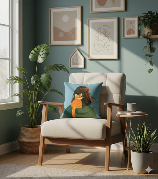 Cat & Me Boho Cushion Cover