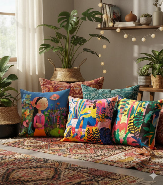 Pop Foliage Cushion Cover