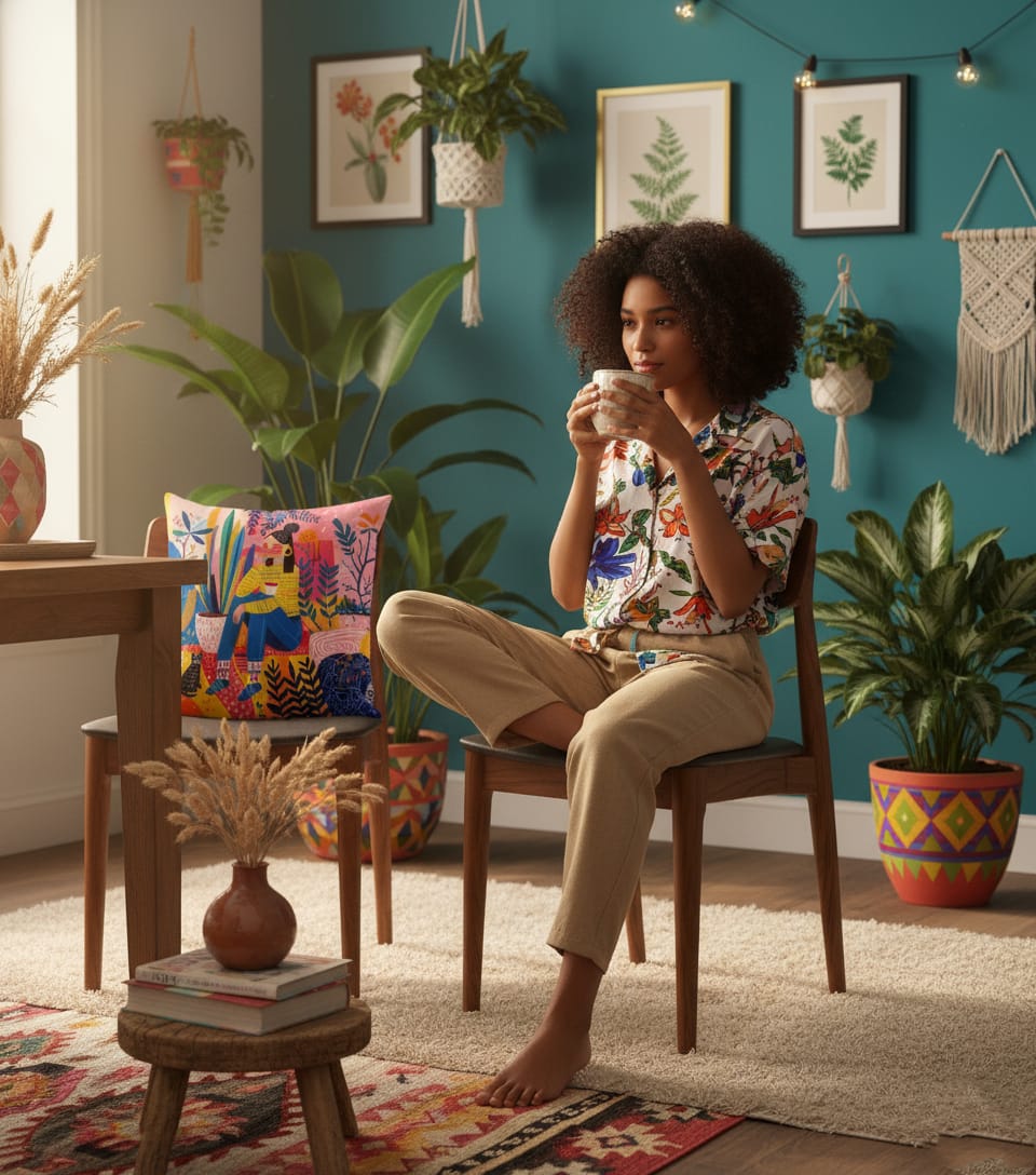 Boho Home Cushion Cover