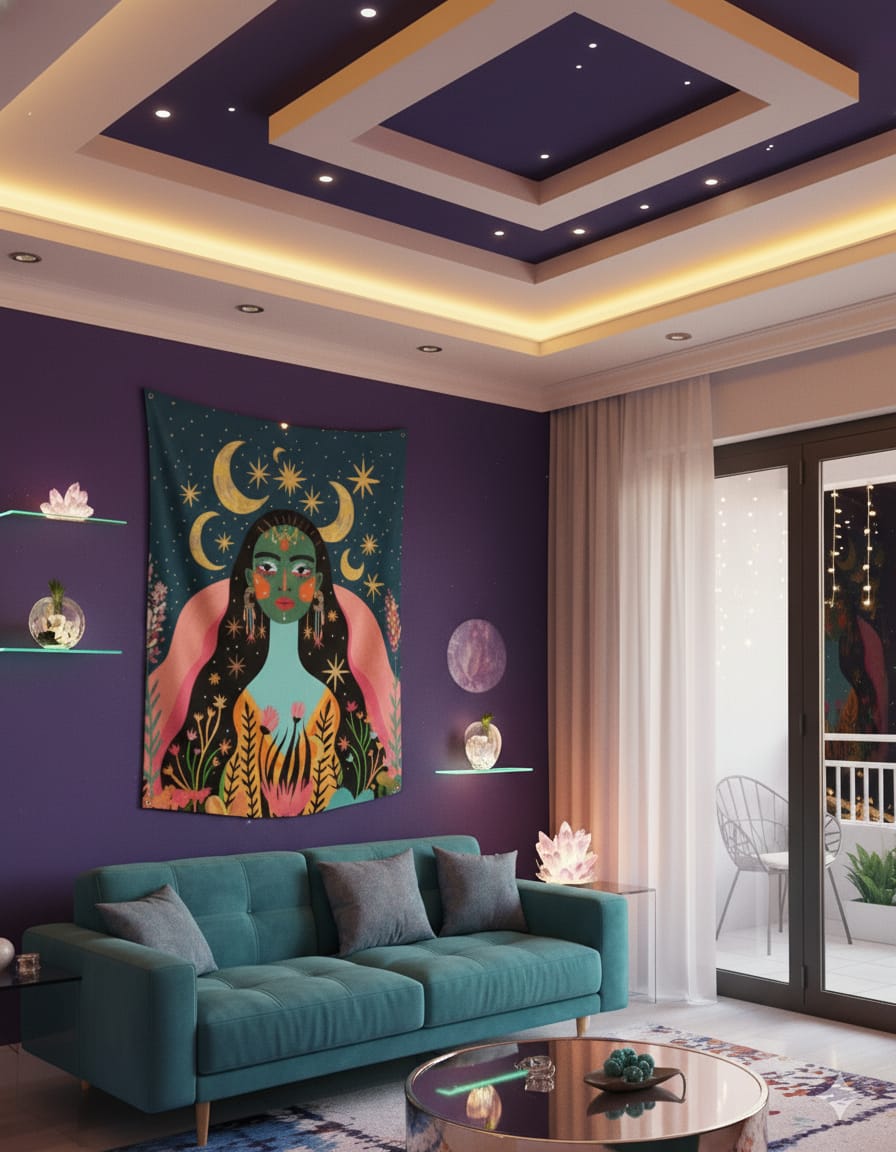 Celestial Goddess Tapestry