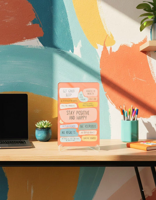 Positive Vibes Acrylic Display Stand