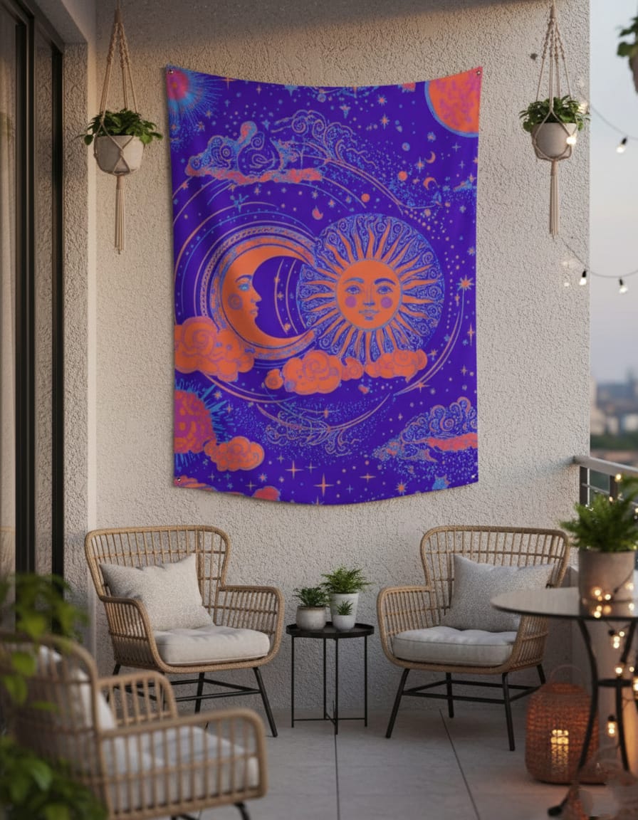 Sun & Moon Mystical Tapestry