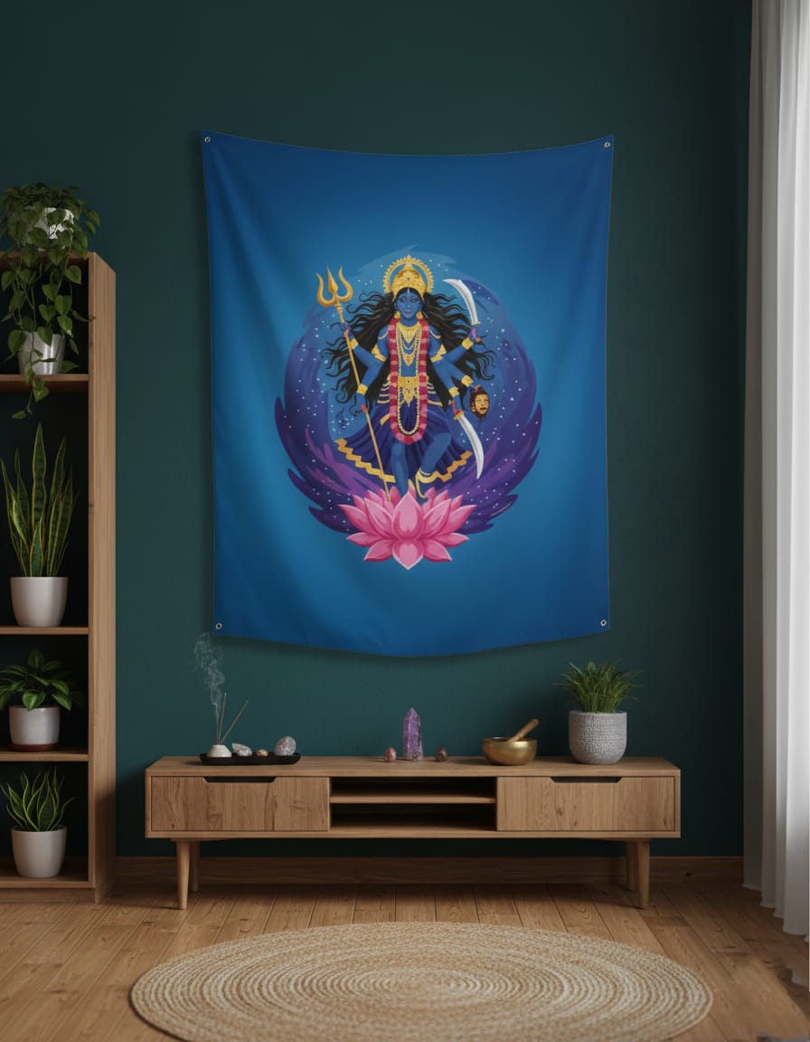 Maha Kali Tapestry