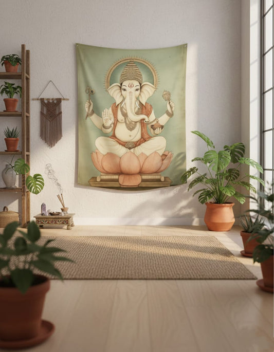 Ganesha Auspicious Spiritual Tapestry