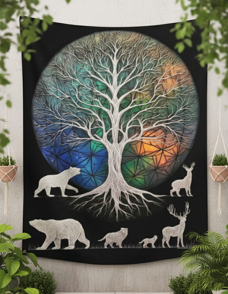 Tree Of Life Bohemian Tapestry
