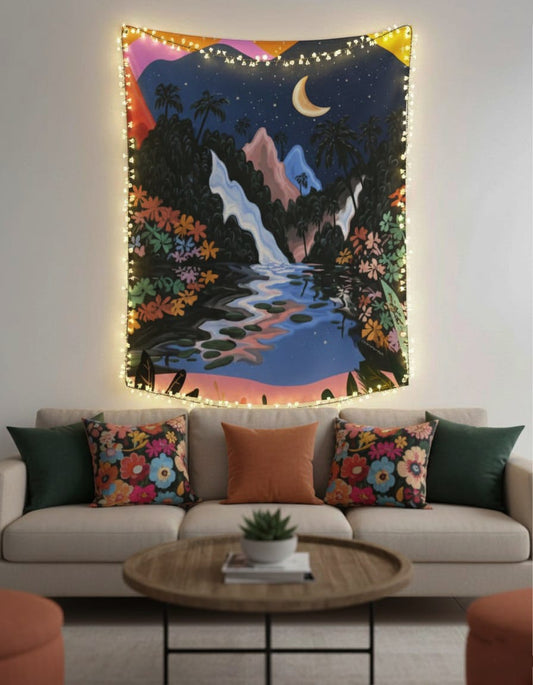 The Mystic Mountains Tapestry