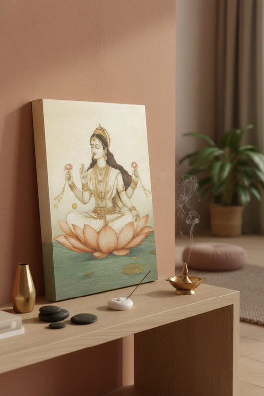 Lakshmi Wrapped Canvas Wall Art