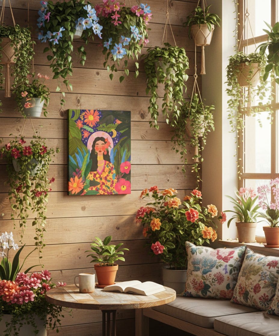 Nature Goddess Wrapped Canvas Wall Art