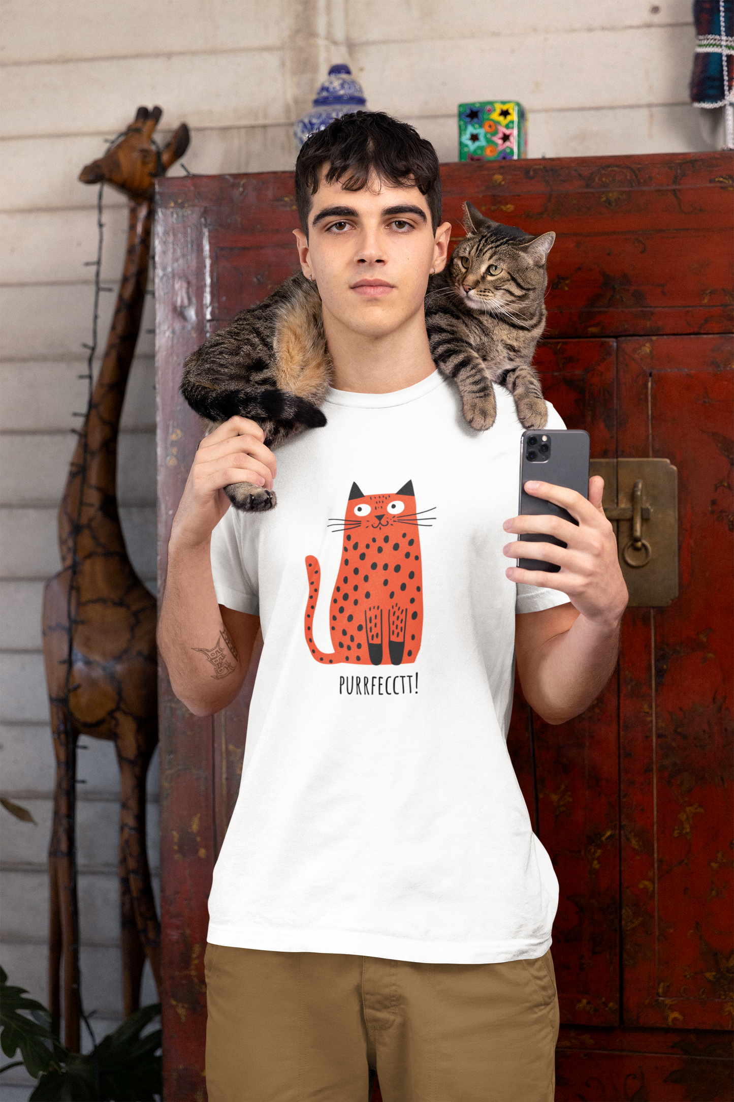 Cutie Cat Oversized T-Shirt 240 GSM 100% Cotton