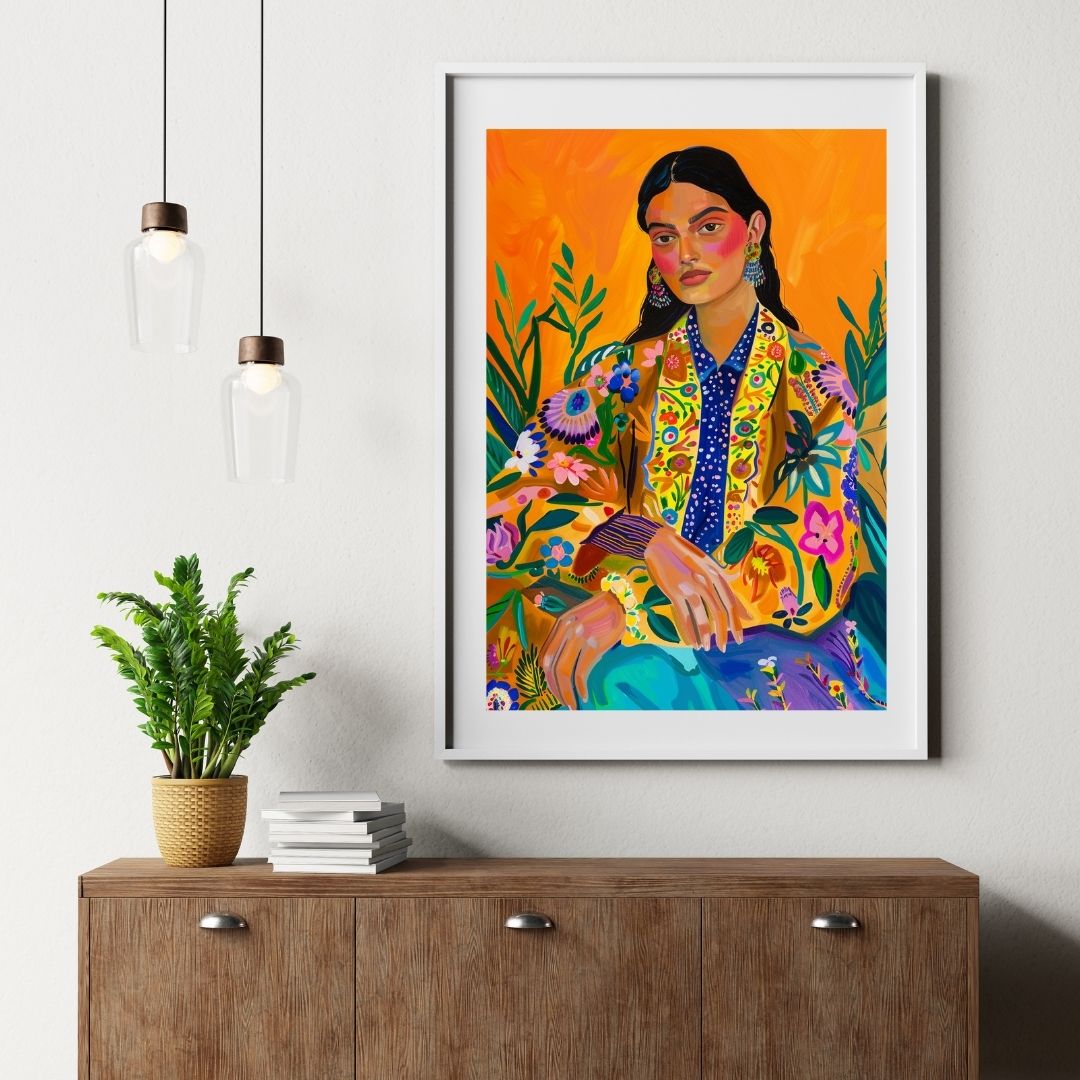🌸Boho Balika🌸Framed Wall Art 18*24 Inch