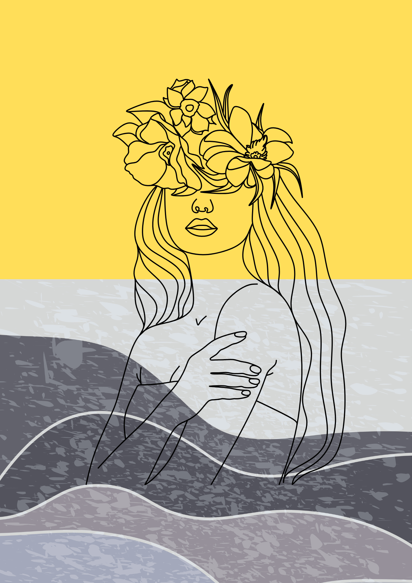 Boho Feminine Abstract Art Poster (Set of 3)